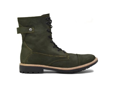 Foto 5 | Foto 5 | Bota Warlock 4200 Verde De Piel Para Hombre
