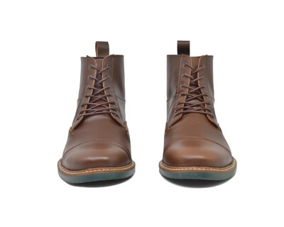 Foto 6 | Foto 6 | Bota Warlock 8027 Café De Piel Para Hombre