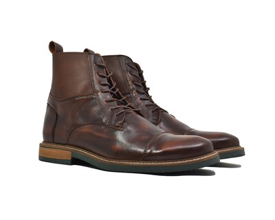 Foto 4 | Foto 4 | Bota Warlock 8027 Tang De Piel Para Hombre