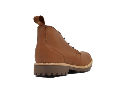 Foto 3 | Foto 3 | Botín Warlock 4201 Caramel De Piel Para Hombre