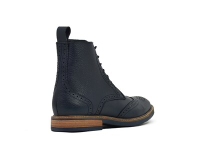 Foto 3 | Foto 3 | Bota Bostoniana Warlock 8022 Azul De Piel Para Hombre