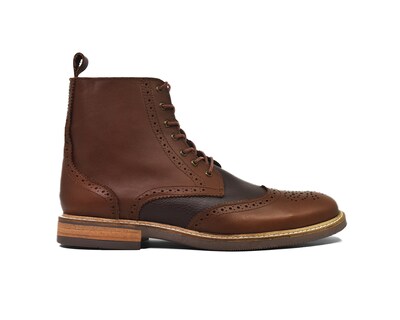 Foto 3 | Foto 3 | Bota Bostoniana Warlock 8022 Café De Piel Para Hombre