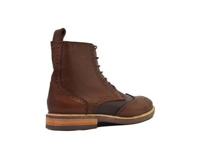 Foto 4 | Foto 4 | Bota Bostoniana Warlock 8022 Café De Piel Para Hombre