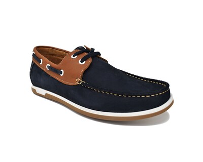 Foto 1 | Foto 1 | Mocasín Marinero Warlock 9300 Azul De Piel Para Hombre.