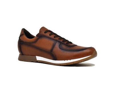 Foto 1 | Foto 1 | Tenis Casual Warlock 2504 Caramel De Piel Para Hombre.