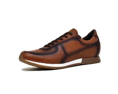 Foto 2 | Foto 2 | Tenis Casual Warlock 2504 Caramel De Piel Para Hombre.