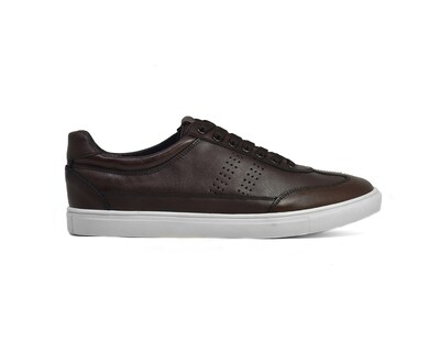 Foto 4 | Foto 4 | Tenis Warlock 2043 Café De Piel Pintado A Mano Para Hombre.