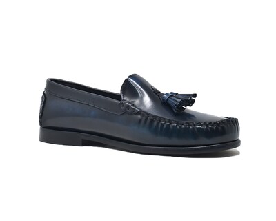 Foto 1 | Foto 1 | Mocasín Penny Loafer Warlock 1301 Azul De Piel Para Hombre.