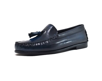 Foto 2 | Foto 2 | Mocasín Penny Loafer Warlock 1301 Azul De Piel Para Hombre.