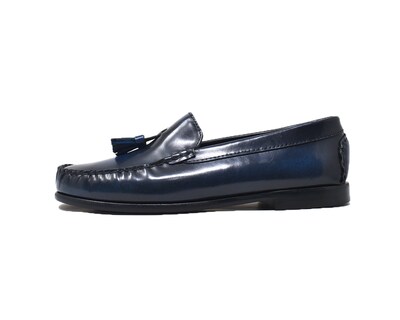 Foto 7 | Foto 7 | Mocasín Penny Loafer Warlock 1301 Azul De Piel Para Hombre.