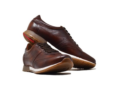 Foto 5 | Foto 5 | Tenis Casual Warlock 2500 Café De Piel Para Hombre.