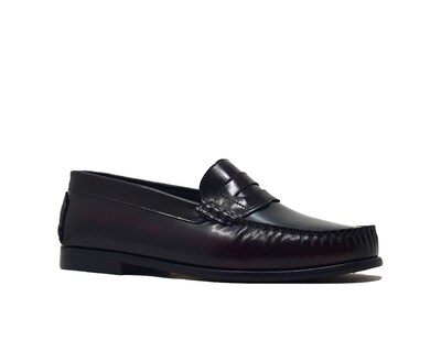 Foto 1 | Foto 1 | Mocasín Penny Loafer Warlock 1300 Vino De Piel Para Hombre.