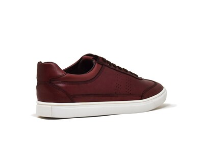 Foto 3 | Foto 3 | Tenis Warlock 2043 Vino De Piel Pintado A Mano Para Hombre.