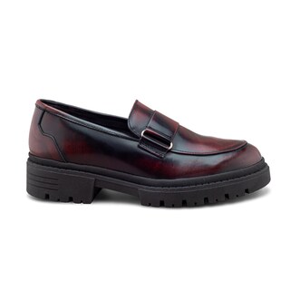 Foto 2 | Foto 2 | Zapato Casual Tipo Loafer Vino Para Hombre Con Suela Chunky