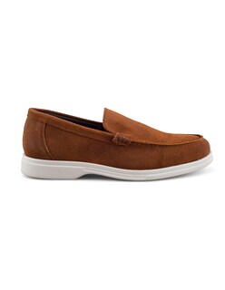 Foto 2 | Foto 2 | Mocasín De Gamuza Café Para Hombre Con Suela Ligera Y Diseño Slip-on