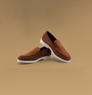 Foto 7 | Foto 7 | Mocasín De Gamuza Café Para Hombre Con Suela Ligera Y Diseño Slip-on