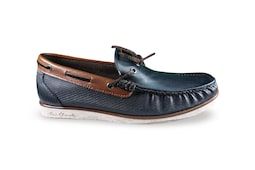 Mocasín Náutico Hombre Benissimo 3605 Azul Marino Piel