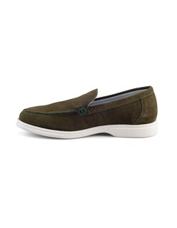 Foto 4 | Foto 4 | Mocasín Verde De Gamuza Para Hombre Con Suela Flexible