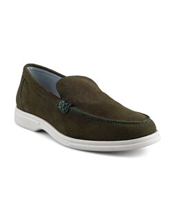 Foto 1 | Foto 1 | Mocasín Verde De Gamuza Para Hombre Con Suela Flexible