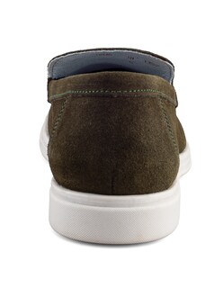 Foto 3 | Foto 3 | Mocasín Verde De Gamuza Para Hombre Con Suela Flexible