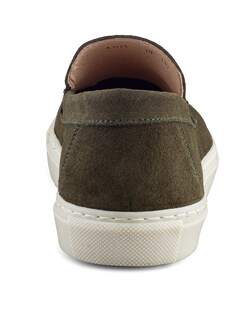 Foto 3 | Foto 3 | Zapato Mocasín Verde De Gamuza Para Hombre Con Suela Sneaker