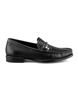 Foto 2 | Foto 2 | Mocasín De Piel Vacuno Negro Para Caballero Con Herraje Metálico