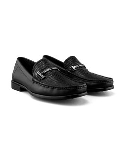 Foto 7 | Foto 7 | Mocasín De Piel Vacuno Negro Para Caballero Con Herraje Metálico