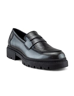 Foto 1 | Foto 1 | Mocasín En Piel Vacuno Acabado Camaleón Gris Con Suela Chunky Para Hombre