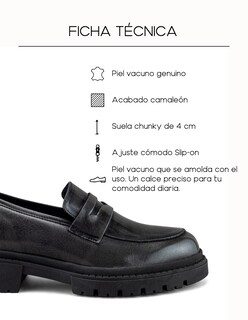 Foto 6 | Foto 6 | Mocasín En Piel Vacuno Acabado Camaleón Gris Con Suela Chunky Para Hombre