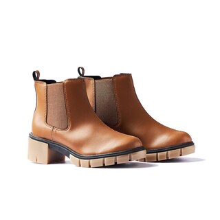 Foto 5 | Foto 5 | Bota Chelsea Moleca Dalia Elástico Café Para Mujer
