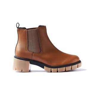 Foto 1 | Foto 1 | Bota Chelsea Moleca Dalia Elástico Café Para Mujer