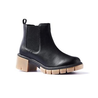 Foto 2 | Foto 2 | Bota Chelsea Moleca Dalia Elastico Negro Para Mujer