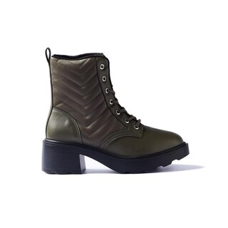 Foto 1 | Foto 1 | Bota Combat Boot Vizzano Saula Napa Verde Oscuro para Mujer
