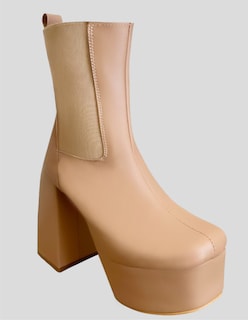 Foto 4 | Foto 4 | Botin De Plataforma Para Mujer Malabis Bot-1021 Color Crema
