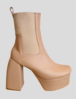 Foto 5 | Foto 5 | Botin De Plataforma Para Mujer Malabis Bot-1021 Color Crema