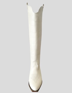 Foto 5 | Foto 5 | Botas Malabis Blancas para Mujer