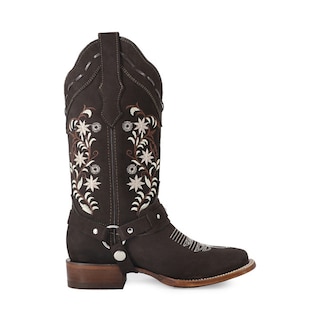 Foto 5 | Foto 5 | Botas Vaqueras Ladies El Malcreado Marrones de Piel de Res con Diseño Exclusivo para Mujer