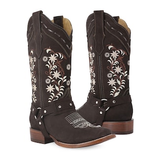 Foto 1 | Foto 1 | Botas Vaqueras Ladies El Malcreado Marrones de Piel de Res con Diseño Exclusivo para Mujer