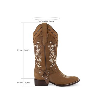 Foto 7 | Foto 7 | Botas Famosa Miel Ladies el Malcreado Lm139 para Mujer