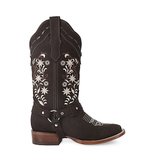 Foto 2 | Foto 2 | Botas Vaqueras Ladies El Malcreado Marrones de Piel de Res con Diseño Exclusivo para Mujer