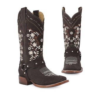 Foto 4 | Foto 4 | Botas Vaqueras Ladies El Malcreado Marrones de Piel de Res con Diseño Exclusivo para Mujer
