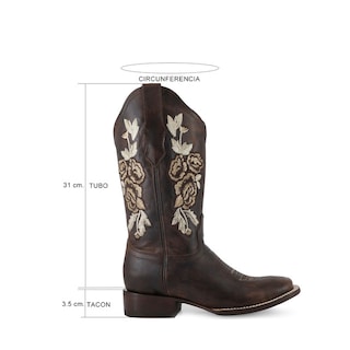 Foto 7 | Foto 7 | Botas Ilusión Café Ladies el Malcreado Lm71 para Mujer
