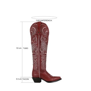 Foto 7 | Foto 7 | Botas El Malcreado Alaska Color Rojo Para Mujer