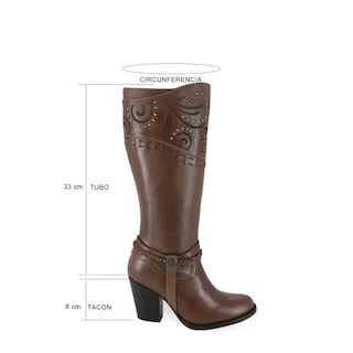 Foto 6 | Foto 6 | Botas Vanidosa Miel Ladies el Malcreado Lm28 para Mujer