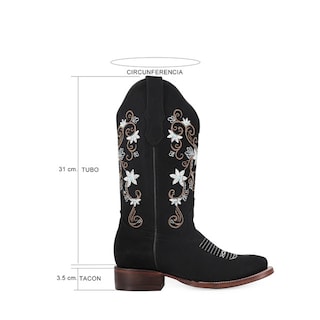 Foto 6 | Foto 6 | Botas Cristal Ladies el Malcreado Lm110 Negras para Mujer