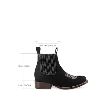 Foto 7 | Foto 7 | Botin Bull Negro Ladies El Malcreado Lm146 26.5