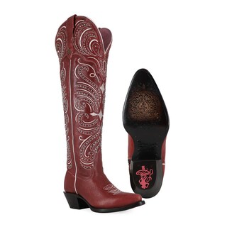 Foto 3 | Foto 3 | Botas El Malcreado Alaska Color Rojo Para Mujer