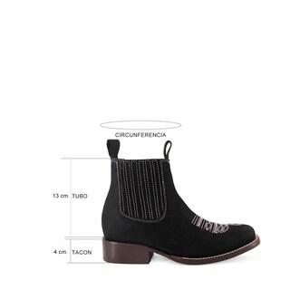 Foto 7 | Foto 7 | Botin Bull Negro Ladies El Malcreado Lm146 23