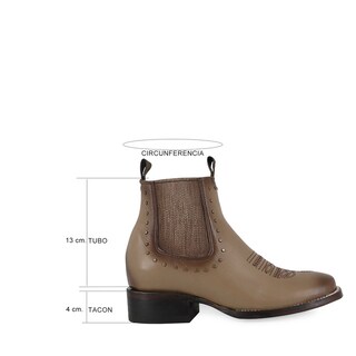 Foto 7 | Foto 7 | Botines Chicago Paja Ladies el Malcreado Lm154 para Mujer