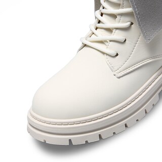 Foto 7 | Foto 7 | Botas Shendy Vendy Beige Tipo Piel Casual para Mujer